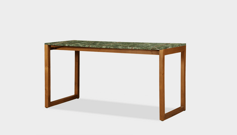 reddie-raw desk 150L x 35D x 75H *cm / Stone~Forest Green / Wood Teak~Natural Suzy Desk