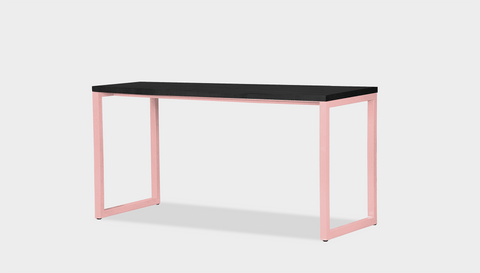 reddie-raw desk 150L x 35D x 75H *cm / Wood Teak~Black / Metal~Pink Suzy Desk