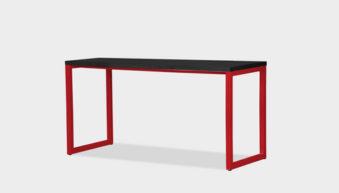 reddie-raw desk 150L x 35D x 75H *cm / Wood Teak~Black / Metal~Red Suzy Desk