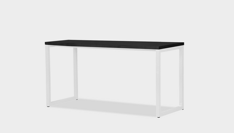 reddie-raw desk 150L x 35D x 75H *cm / Wood Teak~Black / Metal~White Suzy Desk