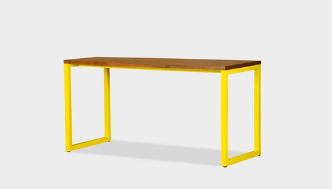 reddie-raw desk 150L x 35D x 75H *cm / Wood Teak~Natural / Metal~Yellow Suzy Desk