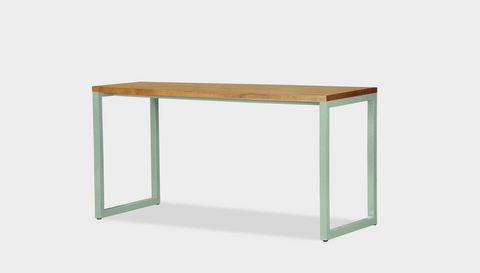 reddie-raw desk 150L x 35D x 75H *cm / Wood Teak~Oak / Metal~Mint Suzy Desk