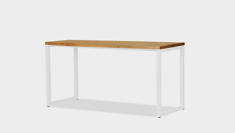 reddie-raw desk 150L x 35D x 75H *cm / Wood Teak~Oak / Metal~White Suzy Desk
