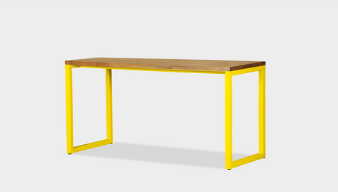 reddie-raw desk 150L x 35D x 75H *cm / Wood Teak~Oak / Metal~Yellow Suzy Desk