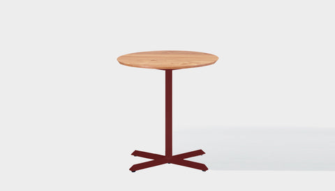 reddie-raw round cafe/bar table 60dia x 75H *cm / Solid Reclaimed Wood Teak~Oak / Metal~Rust Andi Pedestal Cafe & Bar Table (2 Heights)