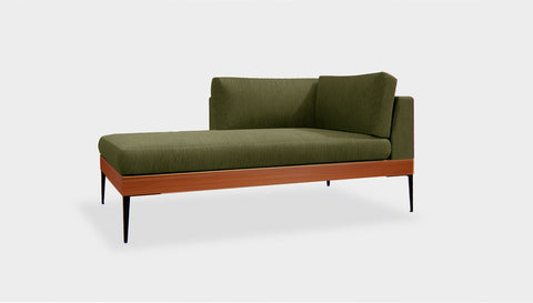 reddie-raw sofa (C160LH) 90W x 160D x 75H (42H seat) *cm / Fabric~Magma Grass / Solid Reclaimed Wood Teak~Natural Andi Sofa Sectional