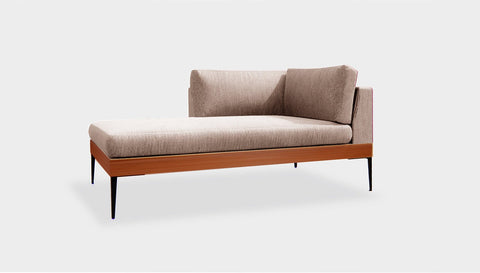 reddie-raw sofa (C160LH) 90W x 160D x 75H (42H seat) *cm / Fabric~Magma Latte / Solid Reclaimed Wood Teak~Natural Andi Sofa Sectional