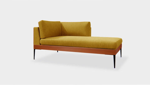 reddie-raw sofa (C160RH) 90W x 160D x 75H (42H seat) *cm / Fabric~Magma Dijon / Solid Reclaimed Wood Teak~Natural Andi Sofa Sectional