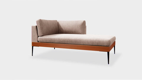 reddie-raw sofa (C160RH) 90W x 160D x 75H (42H seat) *cm / Fabric~Magma Latte / Solid Reclaimed Wood Teak~Natural Andi Sofa Sectional