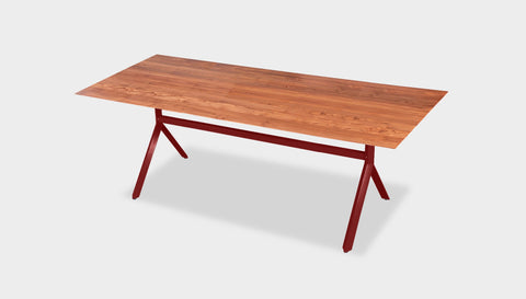 reddie-raw rectangular 160L x 90D x 75H *cm / Solid Reclaimed Wood Teak~Natural / Metal~Rust Andi Table