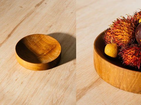 reddie-raw bowls 20dia x 4H *cm / Solid Reclaimed Wood Teak~Natural Billie Large Bowl