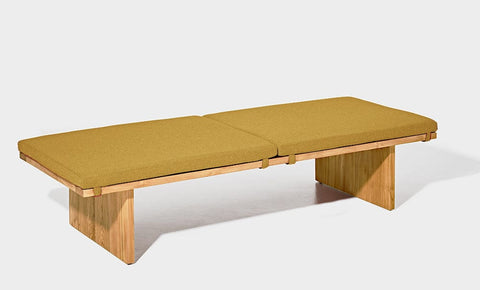 reddie-raw daybed 180W x 70D x 40H (cm) / Fabric~Blush Curry / Solid Reclaimed Wood Teak~Oak Bob Day Bed