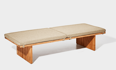 reddie-raw daybed 200W x 75D x 40H (cm) / Fabric~Blush Cream / Solid Reclaimed Wood Teak~Natural Bob Day Bed