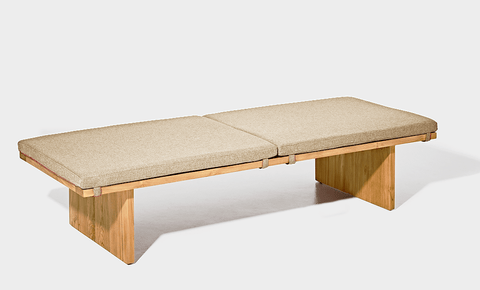 reddie-raw daybed 200W x 75D x 40H (cm) / Fabric~Blush Cream / Solid Reclaimed Wood Teak~Oak Bob Day Bed