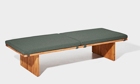 reddie-raw daybed 200W x 75D x 40H (cm) / Fabric~Blush Green / Solid Reclaimed Wood Teak~Natural Bob Day Bed