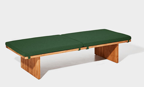 reddie-raw daybed 200W x 75D x 40H (cm) / Fabric~Davano Green / Solid Reclaimed Wood Teak~Natural Bob Day Bed