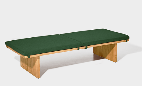 reddie-raw daybed 200W x 75D x 40H (cm) / Fabric~Davano Green / Solid Reclaimed Wood Teak~Oak Bob Day Bed