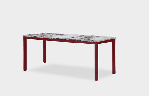 reddie-raw desk 150L x 60D x 75H *cm / Stone~Calacatta Viola / Metal~Rust Bob Desk