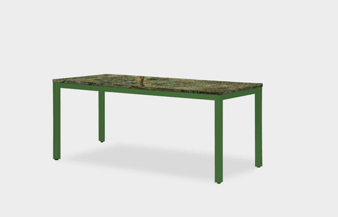 reddie-raw desk 150L x 60D x 75H *cm / Stone~Forest Green / Metal~Green Bob Desk