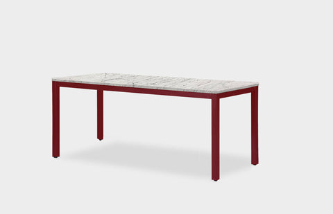 reddie-raw desk 150L x 60D x 75H *cm / Stone~White Veined Marble / Metal~Rust Bob Desk