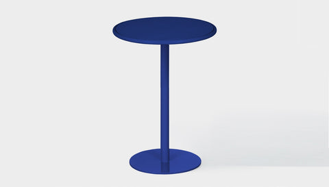 reddie-raw outdoor dining table round 60dia x 100H *cm / Metal~Navy Bob Outdoor Pedestal Cafe & Bar Table- Metal (2 heights)