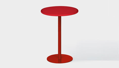 reddie-raw outdoor round bar table 60dia x 100H *cm / Metal~Red Bob Outdoor Pedestal Cafe & Bar Table- Metal (2 heights)