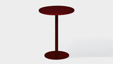 reddie-raw outdoor cafe/bar table 60dia x 100H *cm / Metal~Rust Bob Outdoor Pedestal Cafe & Bar Table- Metal (2 heights)
