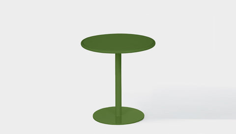 reddie-raw outdoor cafe/bar table 60dia x 75H *cm / Metal~Green Bob Outdoor Pedestal Cafe & Bar Table- Metal (2 heights)