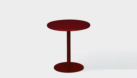 reddie-raw outdoor cafe/bar table 60dia x 75H *cm / Metal~Rust Bob Outdoor Pedestal Cafe & Bar Table- Metal (2 heights)