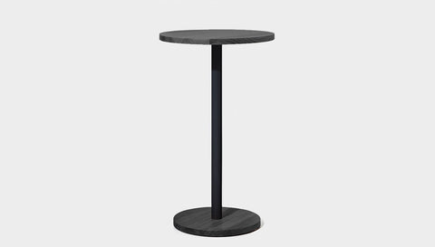 reddie-raw cafe & bar pedestal table 60dia x 100H *cm / Solid Reclaimed Wood Teak~Black / Metal~Black Bob Pedestal Cafe & Bar Table (2 heights)