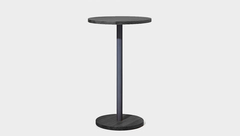 reddie-raw cafe & bar pedestal table 60dia x 100H *cm / Solid Reclaimed Wood Teak~Black / Metal~Grey Bob Pedestal Cafe & Bar Table (2 heights)