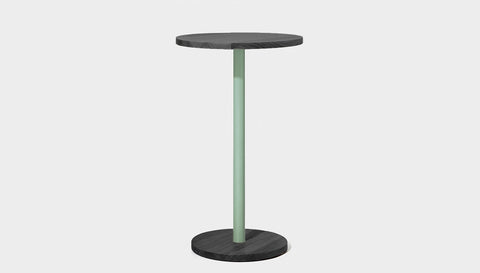 reddie-raw cafe & bar pedestal table 60dia x 100H *cm / Solid Reclaimed Wood Teak~Black / Metal~Mint Bob Pedestal Cafe & Bar Table (2 heights)