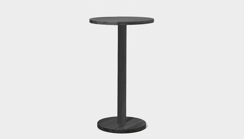 reddie-raw cafe & bar pedestal table 60dia x 100H *cm / Solid Reclaimed Wood Teak~Black / Wood Bob Pedestal Cafe & Bar Table (2 heights)