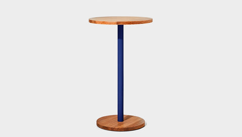 reddie-raw cafe & bar pedestal table 60dia x 100H *cm / Solid Reclaimed Wood Teak~Natural / Metal~Grey Bob Pedestal Cafe & Bar Table (2 heights)