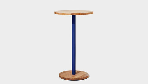reddie-raw cafe & bar pedestal table 60dia x 100H *cm / Solid Reclaimed Wood Teak~Oak / Metal~Blue Bob Pedestal Cafe & Bar Table (2 heights)