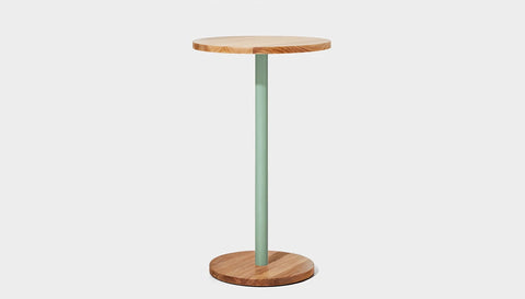 reddie-raw cafe & bar pedestal table 60dia x 100H *cm / Solid Reclaimed Wood Teak~Oak / Metal~Mint Bob Pedestal Cafe & Bar Table (2 heights)