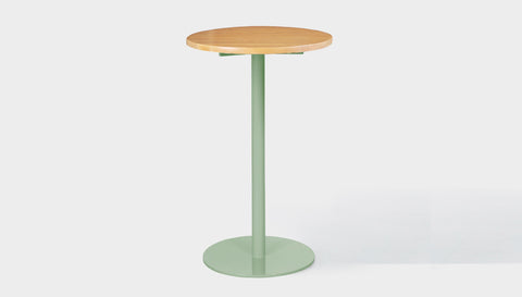 reddie-raw round 60dia x 100H *cm / Solid Reclaimed Wood Teak~Oak / Metal~Mint Bob Pedestal Cafe & Bar Table (2 heights)