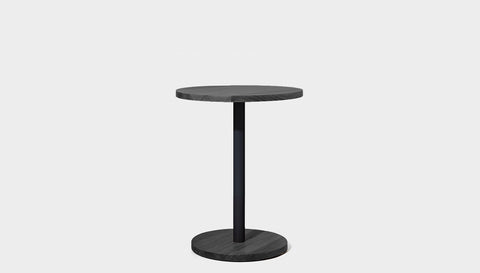 reddie-raw cafe & bar pedestal table 60dia x 75H *cm / Solid Reclaimed Wood Teak~Black / Metal~Black Bob Pedestal Cafe & Bar Table (2 heights)