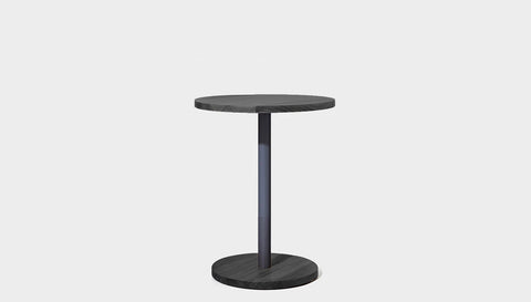 reddie-raw cafe & bar pedestal table 60dia x 75H *cm / Solid Reclaimed Wood Teak~Black / Metal~Grey Bob Pedestal Cafe & Bar Table (2 heights)