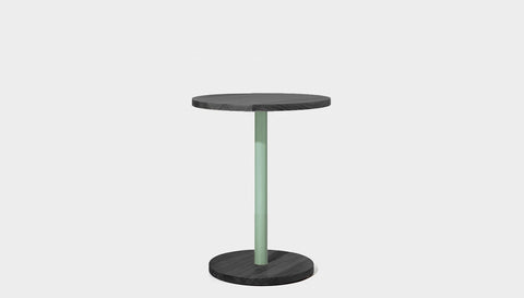 reddie-raw cafe & bar pedestal table 60dia x 75H *cm / Solid Reclaimed Wood Teak~Black / Metal~Mint Bob Pedestal Cafe & Bar Table (2 heights)