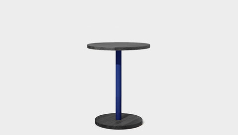 reddie-raw cafe & bar pedestal table 60dia x 75H *cm / Solid Reclaimed Wood Teak~Black / Metal~Navy Bob Pedestal Cafe & Bar Table (2 heights)