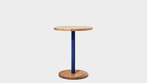 reddie-raw cafe & bar pedestal table 60dia x 75H *cm / Solid Reclaimed Wood Teak~Oak / Metal~Navy Bob Pedestal Cafe & Bar Table (2 heights)