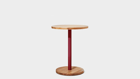 reddie-raw cafe & bar pedestal table 60dia x 75H *cm / Solid Reclaimed Wood Teak~Oak / Metal~Red Bob Pedestal Cafe & Bar Table (2 heights)