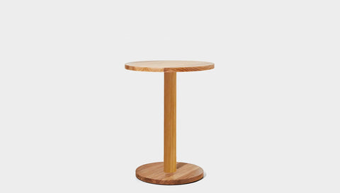 reddie-raw cafe & bar pedestal table 60dia x 75H *cm / Solid Reclaimed Wood Teak~Oak / Wood Bob Pedestal Cafe & Bar Table (2 heights)
