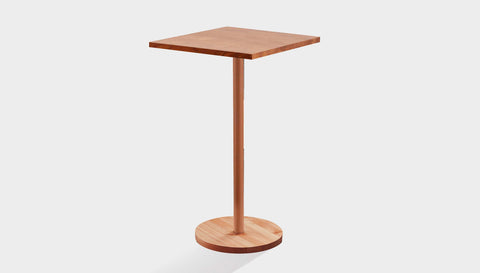 reddie-raw cafe & bar pedestal table 60dia x 100H *cm / Solid Reclaimed Wood Teak~Natural / Wood Bob Pedestal Square Cafe & Bar Table (2 heights)
