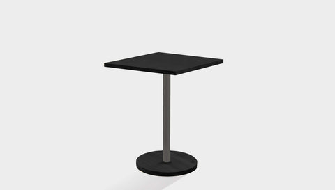 reddie-raw cafe & bar pedestal table 60dia x 75H *cm / Solid Reclaimed Wood Teak~Black / Metal~Grey Bob Pedestal Square Cafe & Bar Table (2 heights)