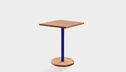 reddie-raw cafe & bar pedestal table 60dia x 75H *cm / Solid Reclaimed Wood Teak~Natural / Metal~Navy Bob Pedestal Square Cafe & Bar Table (2 heights)