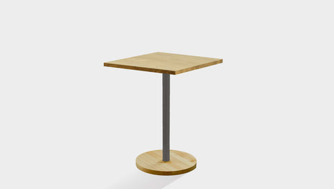 reddie-raw cafe & bar pedestal table 60dia x 75H *cm / Solid Reclaimed Wood Teak~Oak / Metal~Grey Bob Pedestal Square Cafe & Bar Table (2 heights)