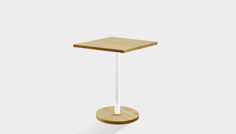 reddie-raw cafe & bar pedestal table 60dia x 75H *cm / Solid Reclaimed Wood Teak~Oak / Metal~White Bob Pedestal Square Cafe & Bar Table (2 heights)