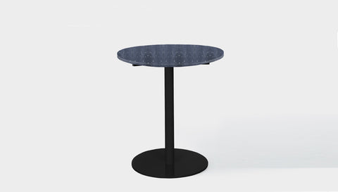 reddie-raw round 60dia x 75H *cm / Recycled Bottle Tops~Coal / Metal~Black Bob Pedestal Table Cafe & Bar Table- Recycled Bottle Tops (2 heights)